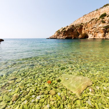 Asya thurkey antalya Likya'nın yolu su kayalar ve gökyüzü n yakınındaki