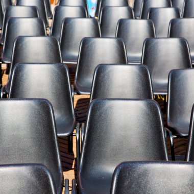 İtalya Avrupa'nın boş koltuk arka plan siyah doku