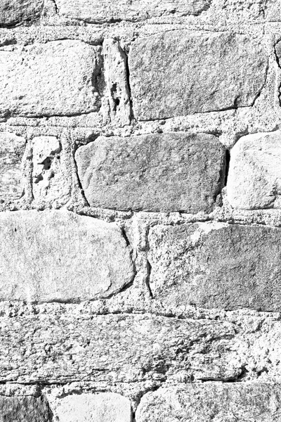 Italy  and cracked  step   brick in    old wall texture material — Stock Photo, Image