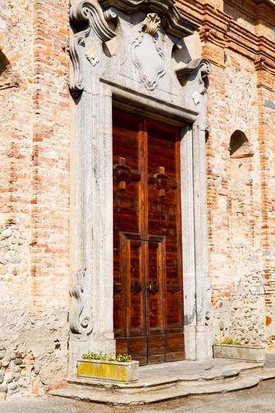 壁イタリア詳細土地ヨーロッパ歴史のゲート — ストック写真