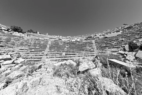 De oude tempel en theater in termessos antalya Turkije Azië hemel — Stockfoto