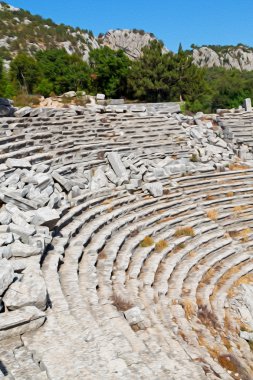eski tapınak ve termessos antalya Türkiye Asya gökyüzü tiyatroda