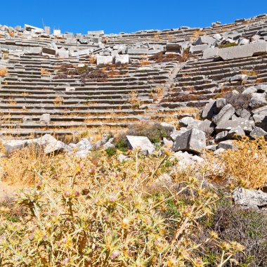 eski tapınak ve termessos antalya Türkiye Asya gökyüzü tiyatroda