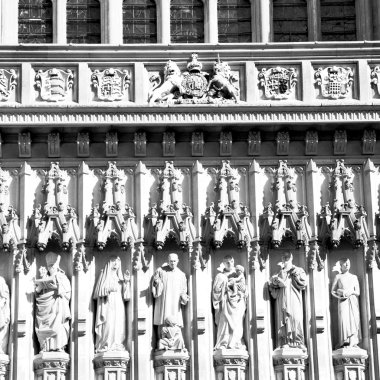 İngiltere'de tarihi mermer ve heykeli eski şehir Londra 