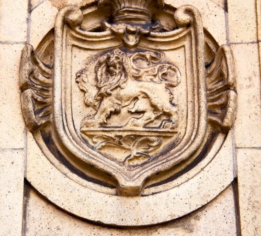 Mermer ve heykeli eski Londra İngiltere'de