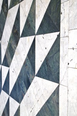 Busto lombardy bir çinilerini İtalya kaldırım ve 