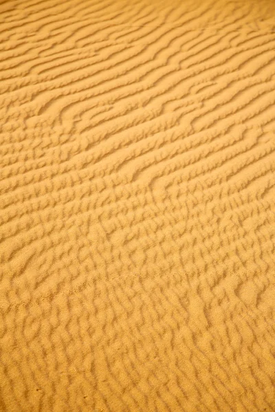 Duna de areia marrom em um deserto de morocco — Fotografia de Stock