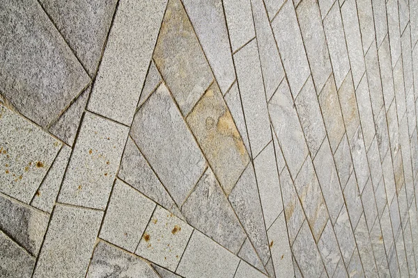 Brick in the  casorate sempione     pavement of a curch and mar — Stock Photo, Image