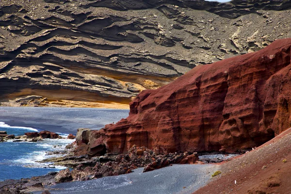 Und sommer in el golfo lanzarote — Stockfoto