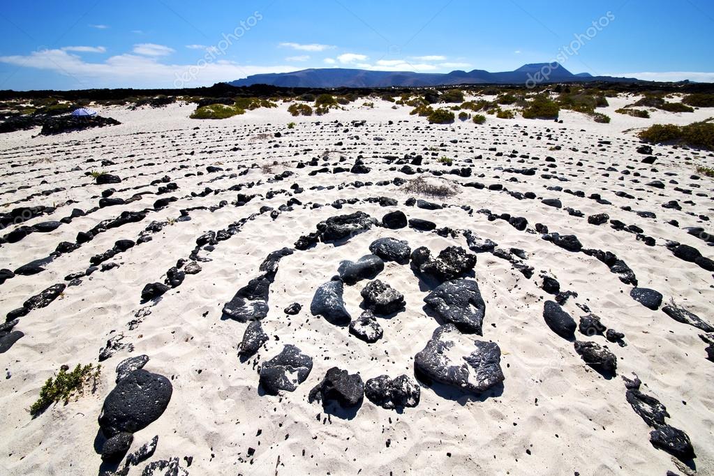 spain  hill white  beach  spiral of black