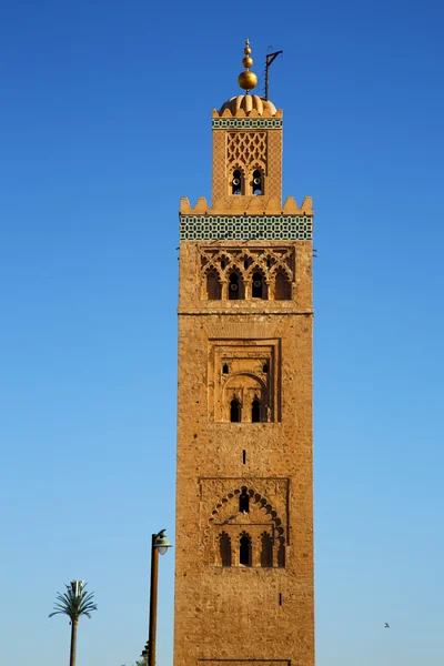 Historia maroc Afrika minaret och blå — Stockfoto