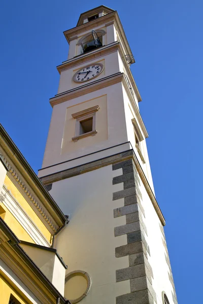 Varese vedano olona İtalya theterrace kilise çan kulesi — Stok fotoğraf