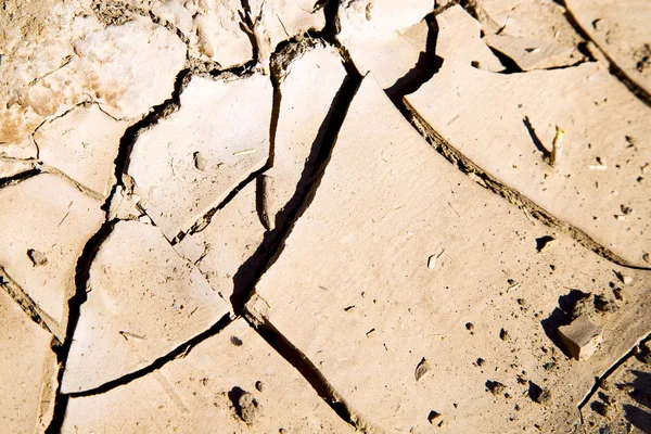 Brauner trockener Sand und abstrakte — Stockfoto