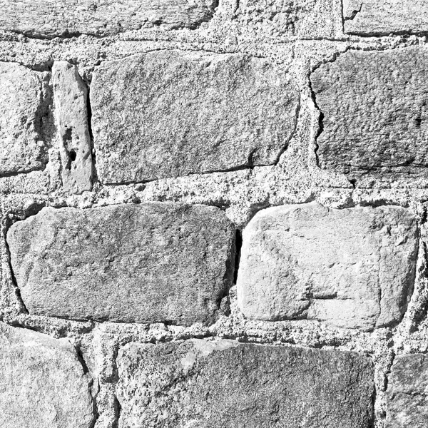 Itália e tijolo degrau rachado em material de textura de parede velha — Fotografia de Stock