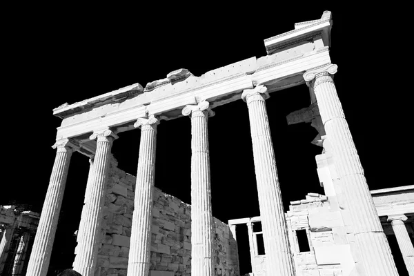 Θέση Ευρώπης Ελλάδα Ακρόπολη Αθηνών και ιστορικά κατά τ — Φωτογραφία Αρχείου