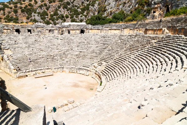 Arkeologi theater i myra Turkiet — Stockfoto