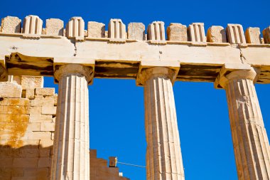 tarihsel Atina'da parthenon yerleştirin