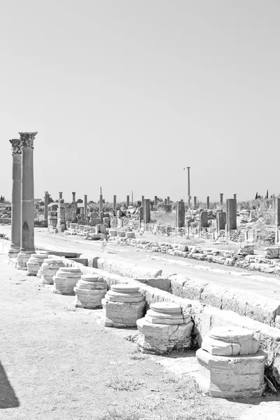 Sütun eski taş perge inşaat Asya Türkiye'de ve — Stok fotoğraf