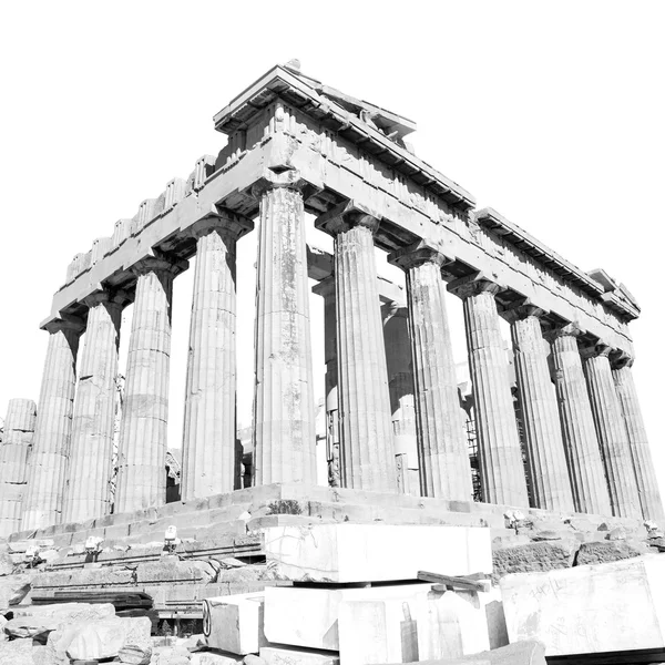 パルテノンとギリシャの古い建築の歴史的なアテネ — ストック写真