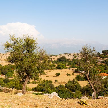 tepeden Asya Türkiye selge eski mimari kalıntılar ve na