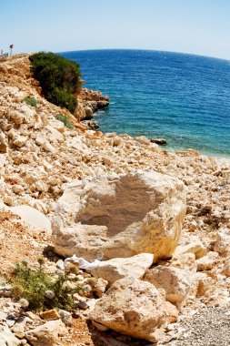 Asya thurkey antalya Likya'nın yolu su kayalar ve gökyüzü n yakınındaki