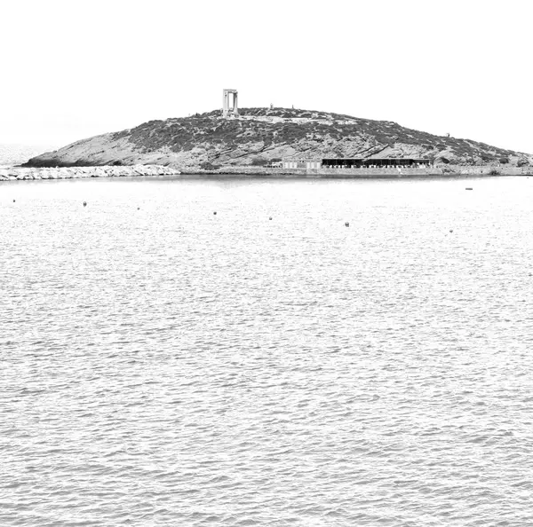 Froth and foam greece from the boat islands in medanean se — стоковое фото