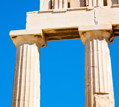 Atina Akropol ve Yunanistan eski mimar tarihi