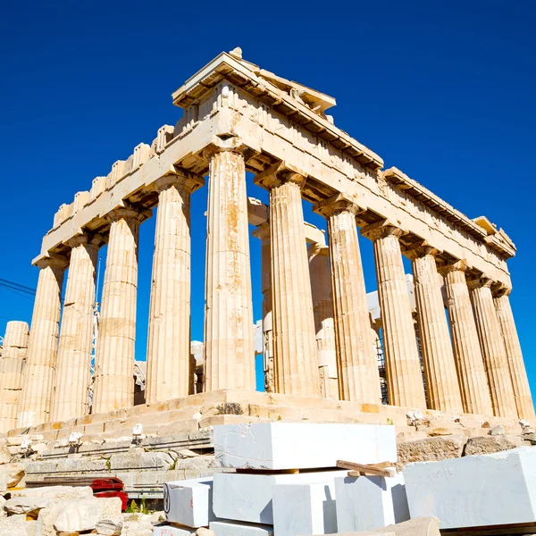 parthenon and  historical   athens in greece the old architectur