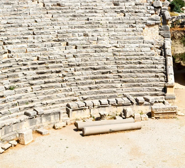 Begravningsplatsen och inhemska grav sten arkeologi theater i min — Stockfoto
