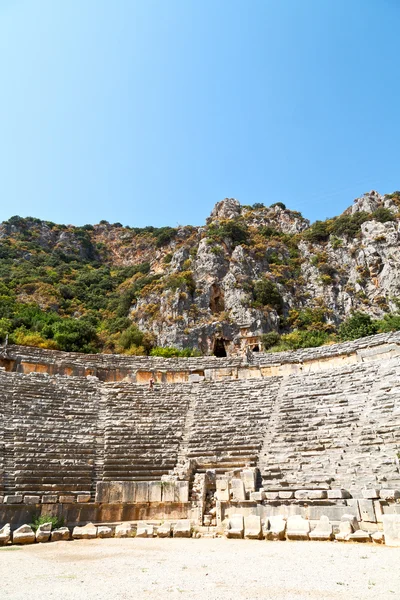 Νεκρόπολη πέτρινο Τουρκία Ευρώπη παλιά Ρωμαϊκή — Φωτογραφία Αρχείου