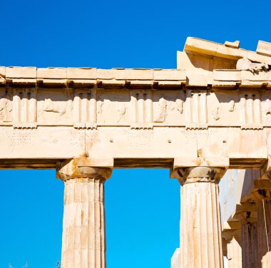 tarihsel Atina'da Yunanistan eski mimari ve historica