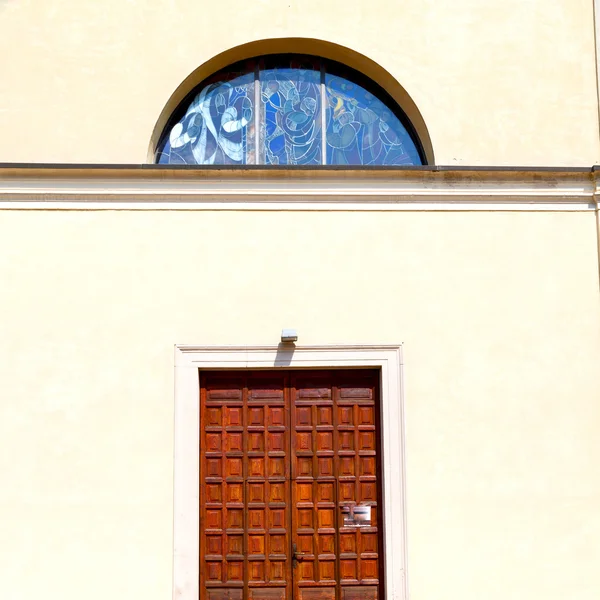 Detail in wand türe italien land europa architektur und holz th — Stockfoto