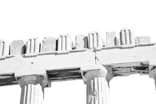 Ιστορικό Αθήνας στην Ελλάδα την παλιά αρχιτεκτονική και τα ιστορικά — Φωτογραφία Αρχείου