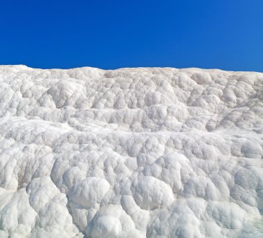 Kalsiyum banyo ve benzersiz Traverten pamukkale Türkiye'de soyut 