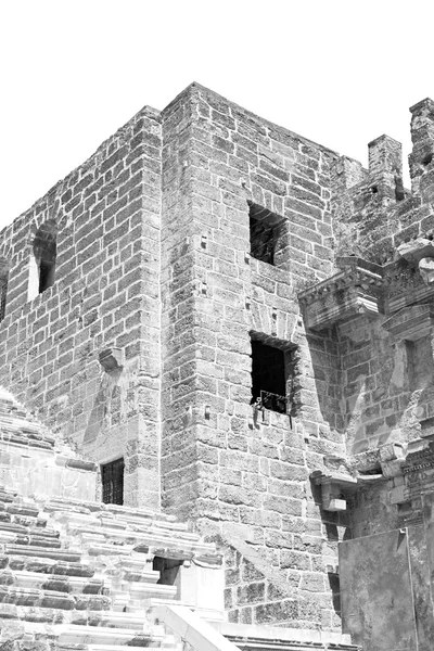 Aspendos och brutet i Turkiet Europa den gamla teatern abstrac — Stockfoto