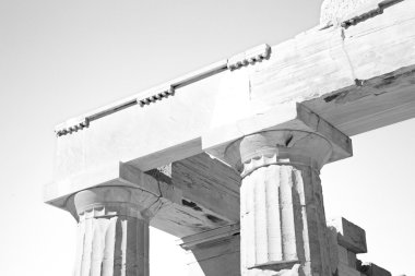 tarihsel Atina'da Yunanistan eski mimari ve historica