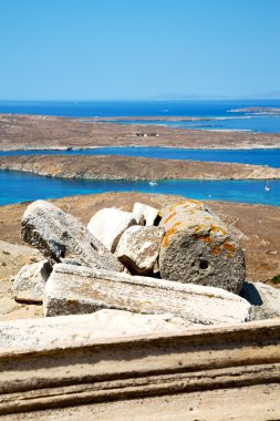 Deniz delos Yunanistan historycal sitesi