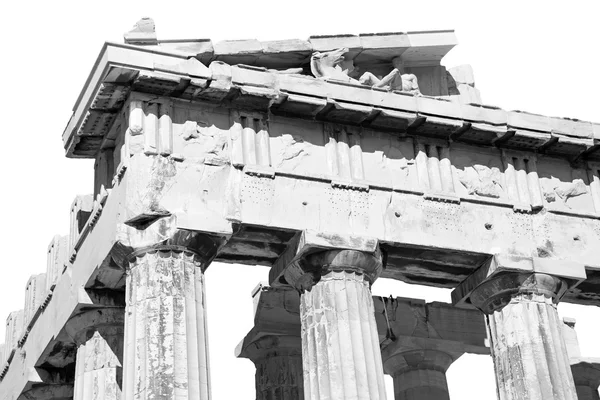 Historical   athens in greece the old architecture and historica — Stock Photo, Image