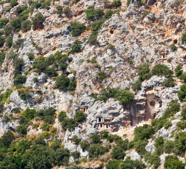 Myra Türkiye Avrupa eski Roma Nekropolü ve yerli mezar s