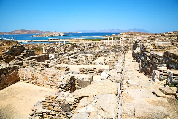 Temple en Grèce le vieux site de ruine historique — Photo