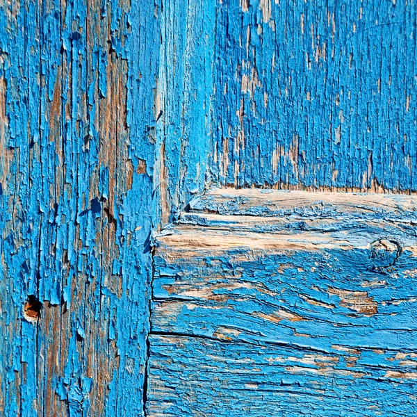 Greece home texture of a blue antique wooden old door in santori — Stock Photo, Image