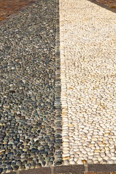 Near mozzate street lombardy italy  varese abstract   pavement o — Stock Photo, Image