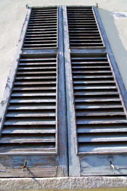 gri pencere castellanza güneşli gün ahşap Venedik con