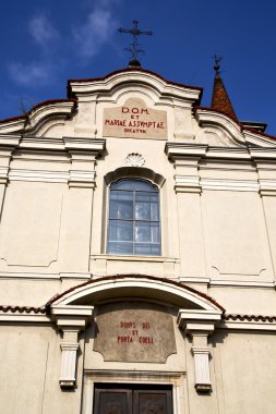  Lombardy karbonat kilisede tuğla kule kapalı 