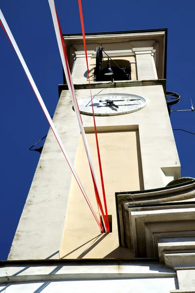 In caiello  old   the   wall  and church tower bell sunny day — Stock Photo, Image