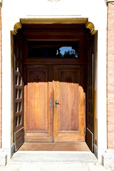 Italia lombardía en la milano antigua puerta de la iglesia cerrada —  Fotos de Stock