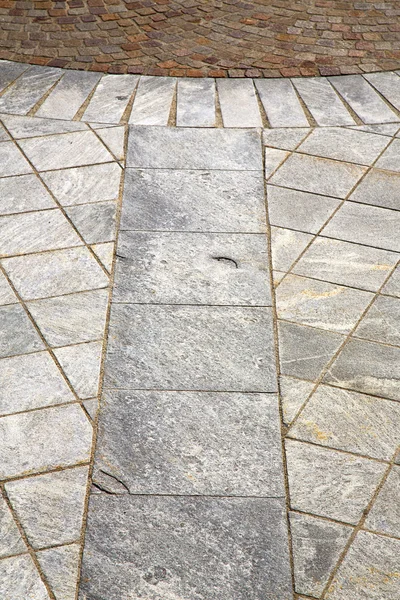 Brick in casorate sempione  abstract   pavement of   c  and marb — Stock Photo, Image