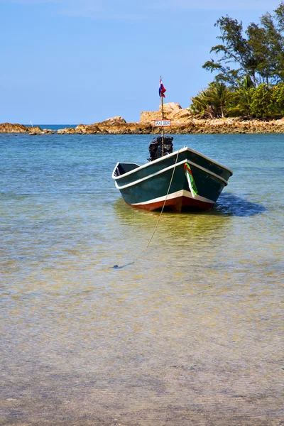 Asia en la bahía el koh phangan isle blanco taxy boat — Foto de Stock