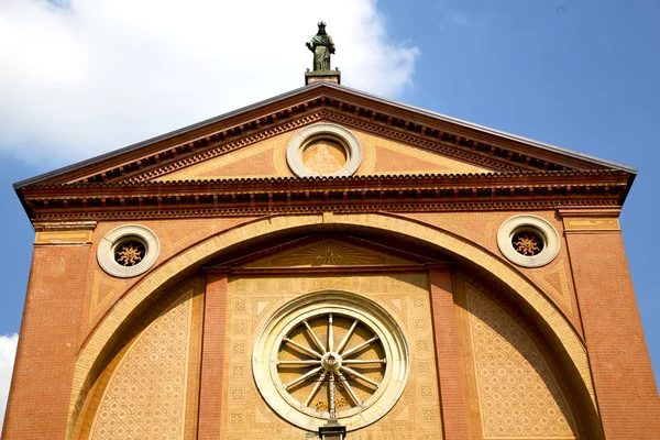 Rose window  italy  lombardy     in  the lonate ceppino — Stock Photo, Image