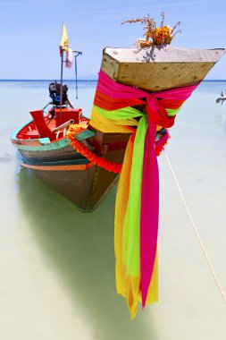kho tao bay Asya Isle mavi temiz su pir Tayland'da ise